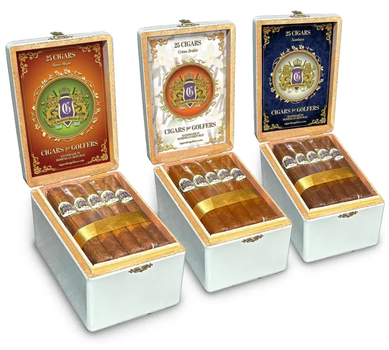 Box of 25 Flavored Cigars for Golfers