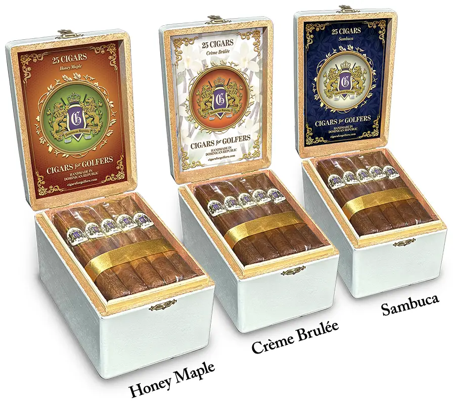 Flavored cigars for golfers