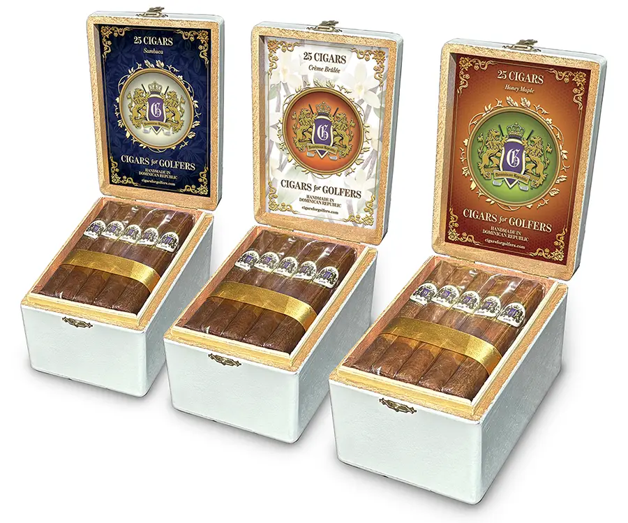 Flavored cigars for golfers